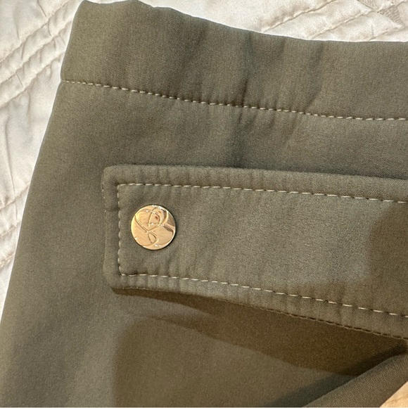 Jessica Simpson Water Resistant Softshell Long Hooded Raincoat with Ruffled Back - Picture 10 of 16